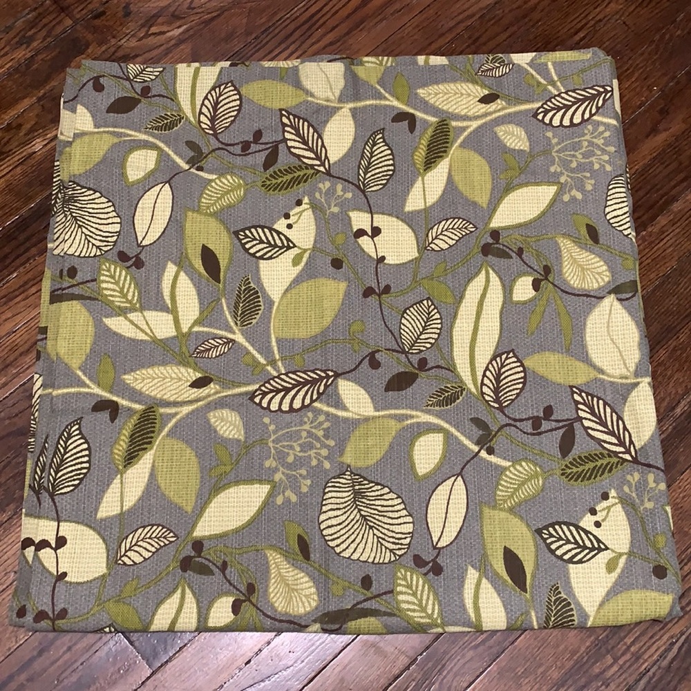 2 Modern leaf double lined curtains. 48x96.